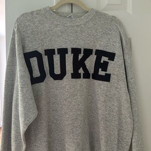 Duke vintage light grey crewneck
